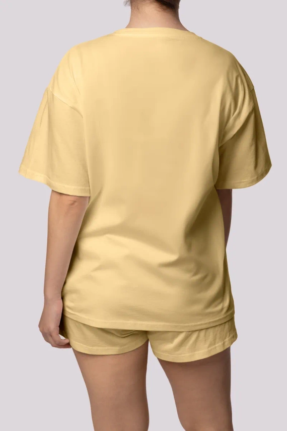 Bliss Дамска пижама с къс ръкав Mona жълто