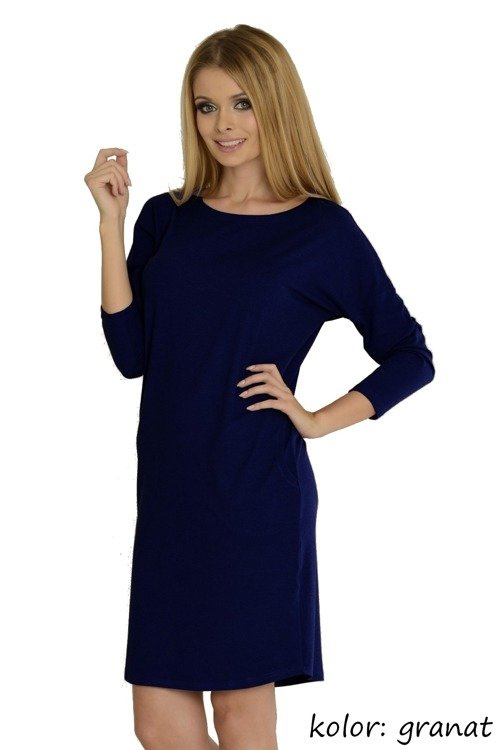 543 Нощна риза Paula 7/8 ръкав - светъл меланж