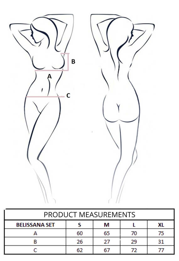 Комплект Belissana Black Passion black – елегантен комплект дамско бельо