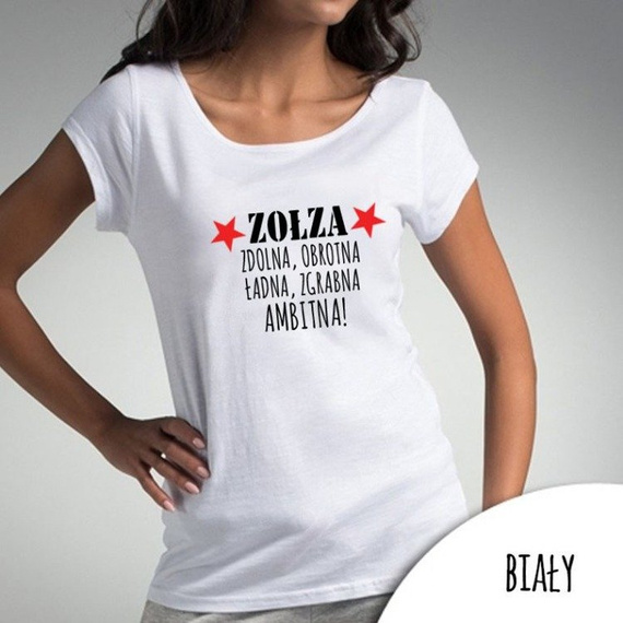 Bluzka dla mamy "ZOŁZA" Moocha biały 