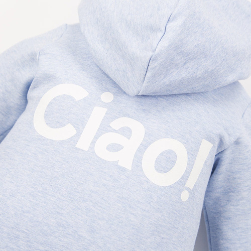 Анцуг с качулка Ciao Eevi - син меланж