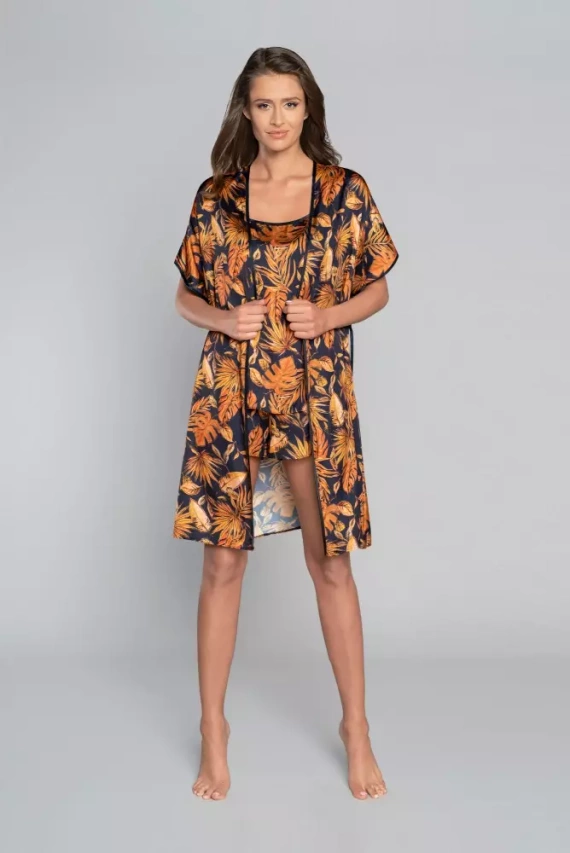 Monstera Дамски халат Италианска мода - печат 