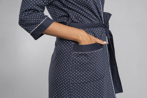 Дамски халат Montana Italian Fashion - меланж 