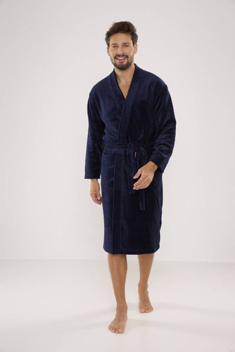 391 Мъжки халат на Hugo De lafense - тъмносин