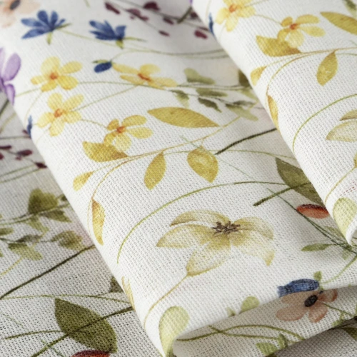 Покривка ANNA Eurofirany водоустойчива бяло-лилави цветя