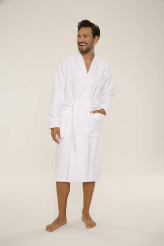 735 Manuele мъжки халат De Lafense - бял