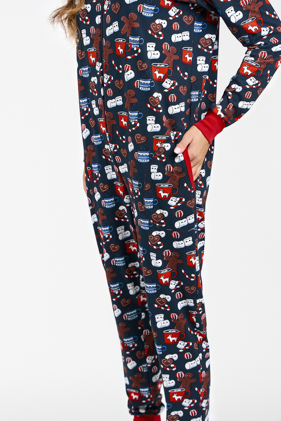 Makala Дамски гащеризон Италианска мода - принт