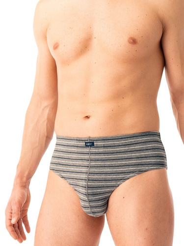 Мъжки слип MPP 311 Key brown navy blue - памук, 2 бр. в кутия, комфорт и стил