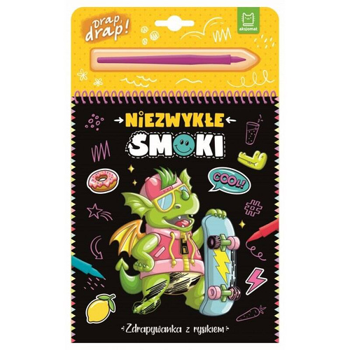 AKS609-8 Книга за изтриване на необикновени дракони със стилус Axiom