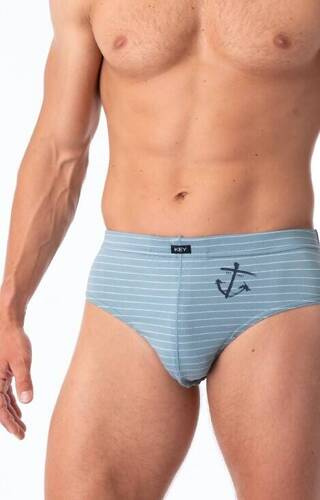 MPP 251 B25 Мъжки слипове 2 бр. Ключ - сиво-тъмносин