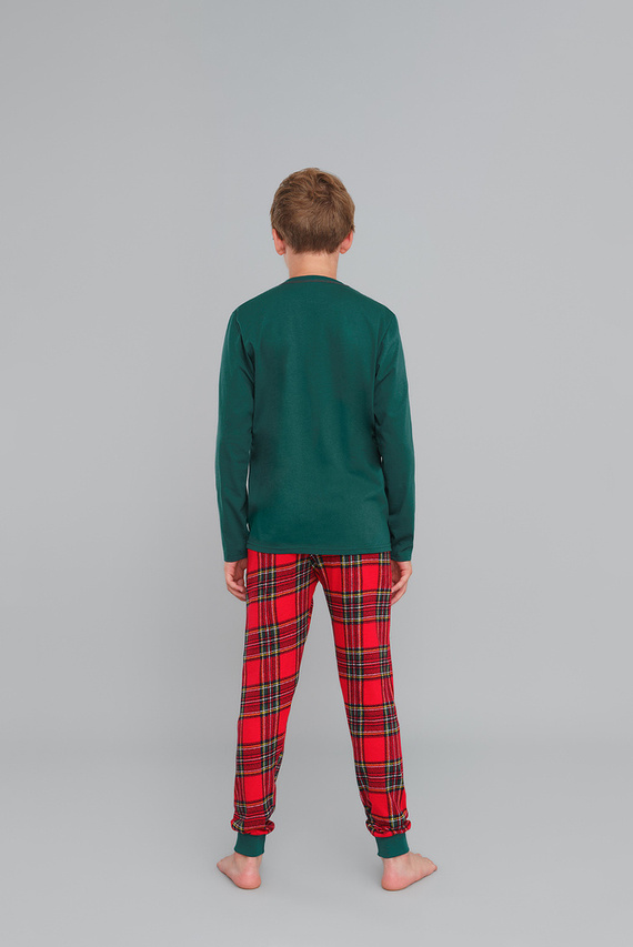 Narvik Пижама за момчета Италианска мода - червена/принт 