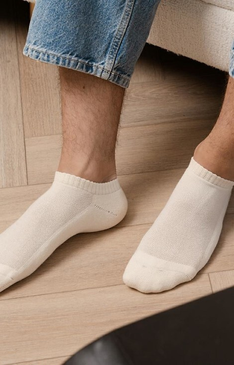 Чорапи Steven от естествена материя, арт. 198 – полухавлиени, 100% памук, унисекс