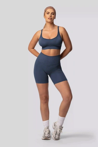 Spaio PUSH-UP PRO моделиращи безшевни шорти фитнес висок колан navy blue