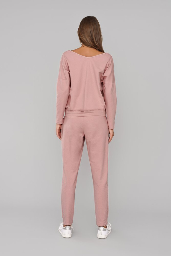 Karina Дамски комплект с дълъг ръкав и панталон Италианска мода - мента 