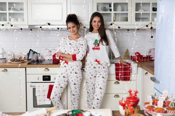 Дамска пижама Lillian Sensis -ecru