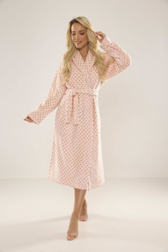 548 Мелани Дълъг дамски халат Forex - сьомга 