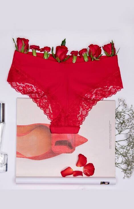 Дамски бикини Cheekie Brasil Julimex - червени