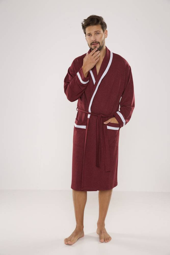 564 Мъжки халат Bruno De Lafense - бордо