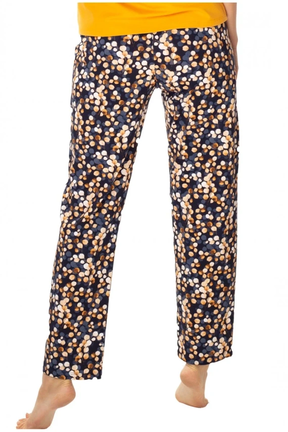 86674 Пижамен панталон Lucy щампа чайка кафяв