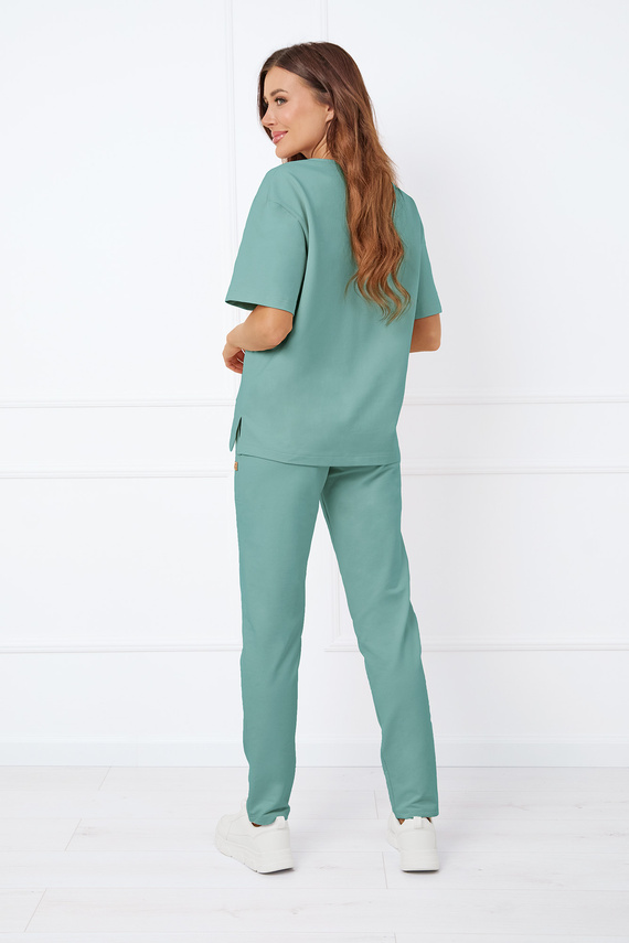 Caro Блуза с къс ръкав Италианска мода - градински чай 