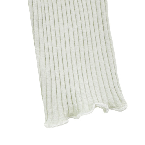 141525 Момичешки рипсен клин Nicol – памук с еластан, волан, маслина