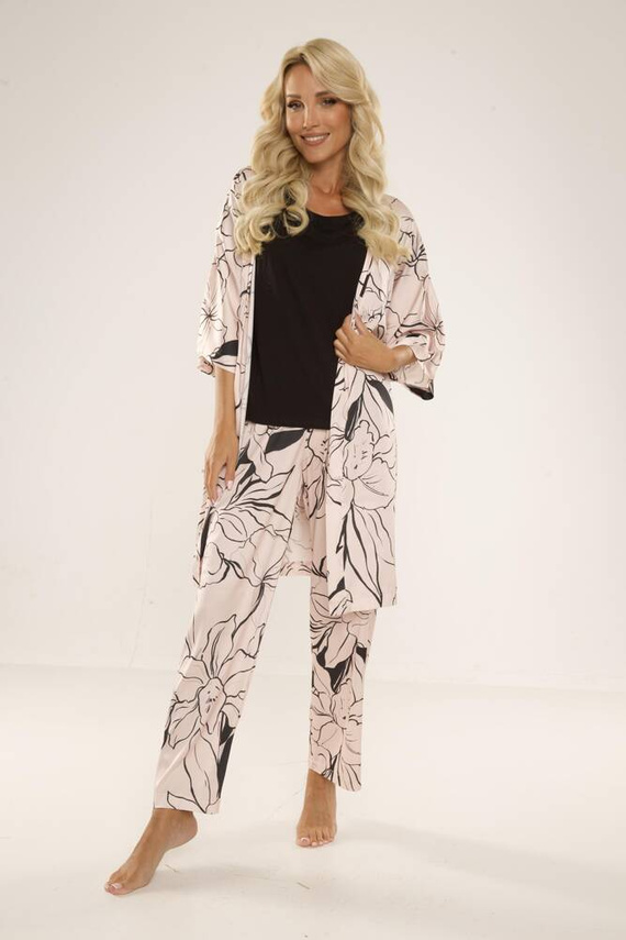 722 Lurdes Дамска пижама De Lafense - бежова