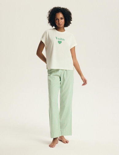 Дамска пижама Henderson Darlan 43707 – памук, дълги панталони, принт