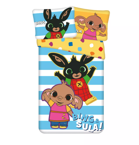 Спално бельо Зайчето Бинг и Сула 140x200 Jerry Fabrics памук