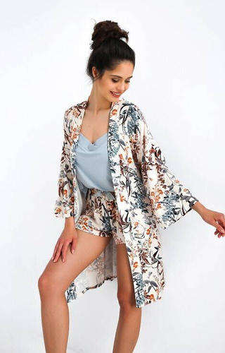 Дамски халат Sensis Dolores - кремав