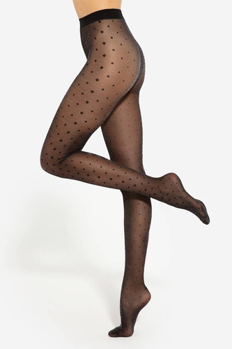 Silver Party wz.14 Rajstopy 20 den Gatta - nero-silver