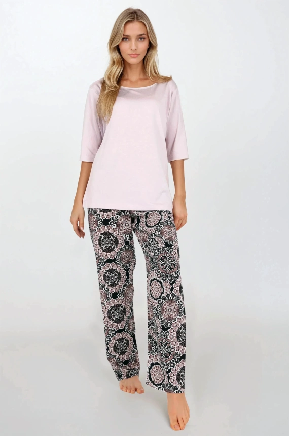 Розова дамска пижама Desert Rose Momenti Per Me