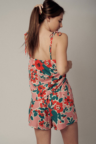 PRE-0067/00S Дамска пижама Ina Leaves Pretilo