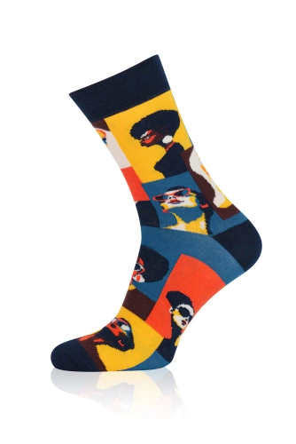 S171D Donna Дълги чорапи Италианска мода - тъмно синьо