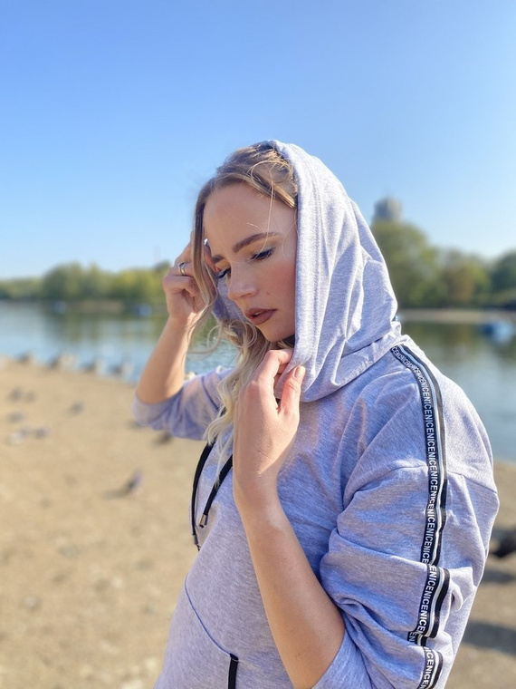 459 Nice Forex дамски спортен костюм - светъл меланж