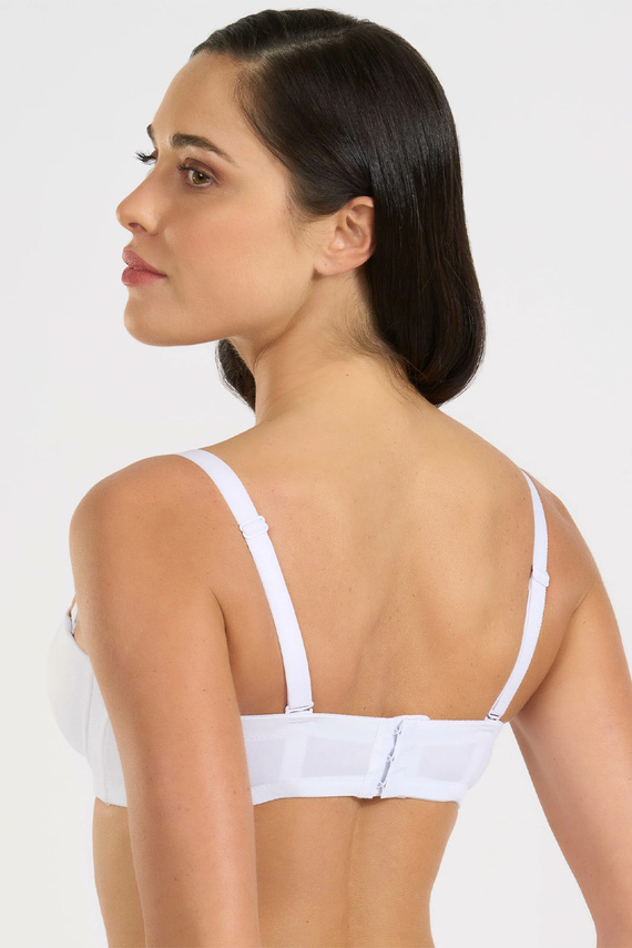 391 Сутиен Bandeau Bianco Selene с твърда чашка и свалящи се презрамки
