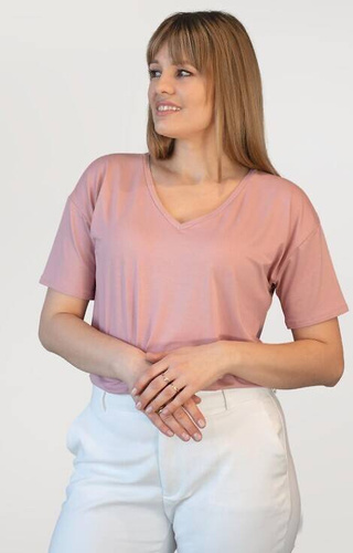 Блуза с къс ръкав Patty Babell - розова
