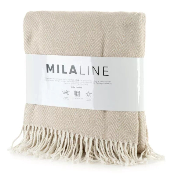 Каре 7 Кувертюра с ресни еврозавеси бежово