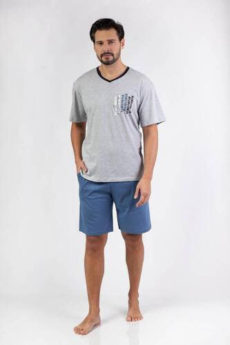 477 Мъжка пижама Regina - сива
