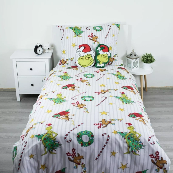 Спален комплект Grinch Grinchmas JF24 140x200 100% памук Grinch замък