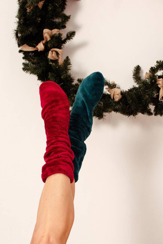 553/554 Wellsoft Гладки чорапи за сън De Lafense - зелени