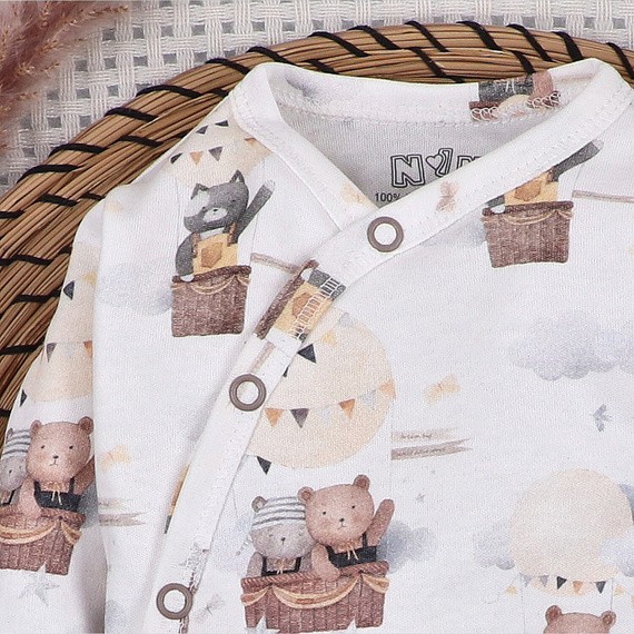 Боди Nini Balloon Friends 100% органичен памук, произведено в Полша