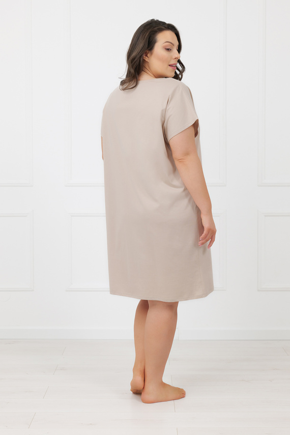 Дамска нощница Rima Italian Fashion 100% памук къс ръкав