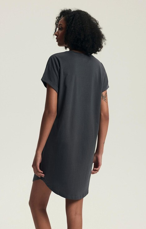 43687 Дамска риза Danna, сива, Henderson – памук, къс ръкав, щампа