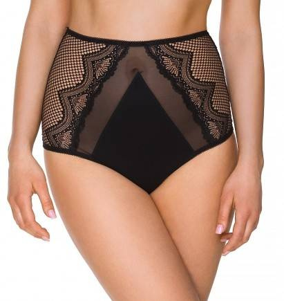 2221 Дамски слипове с висок ръст Lupoline - черни 