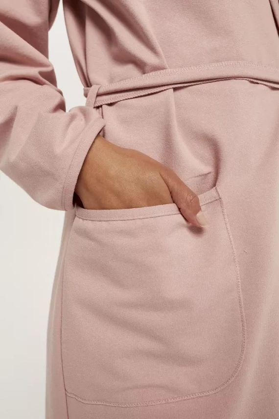 Karina Дамски халат Италианска мода - прахово розово