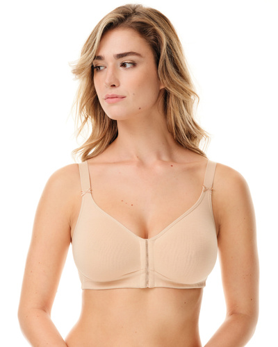 2436 – мек памучен сутиен без банели, естествен комфорт Spiman beige