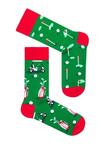 0125-051 Милена Мъжки чорапи за голф - зелени