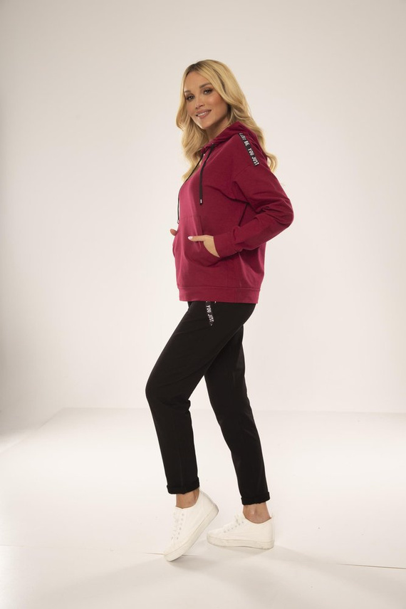 496 Дамски спортен костюм Just Forex - бордо