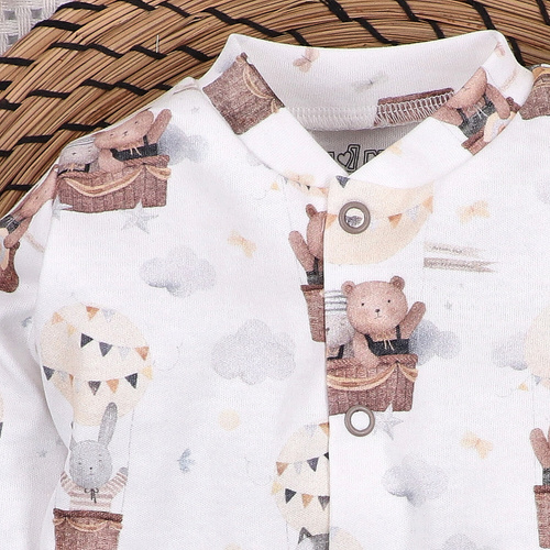 Nini Бебешка Жилетка Balloon Friends 100% Органичен Памук – Полско Производство