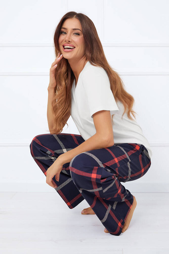 Izera Дамски панталони за пижама Италианска мода - принт